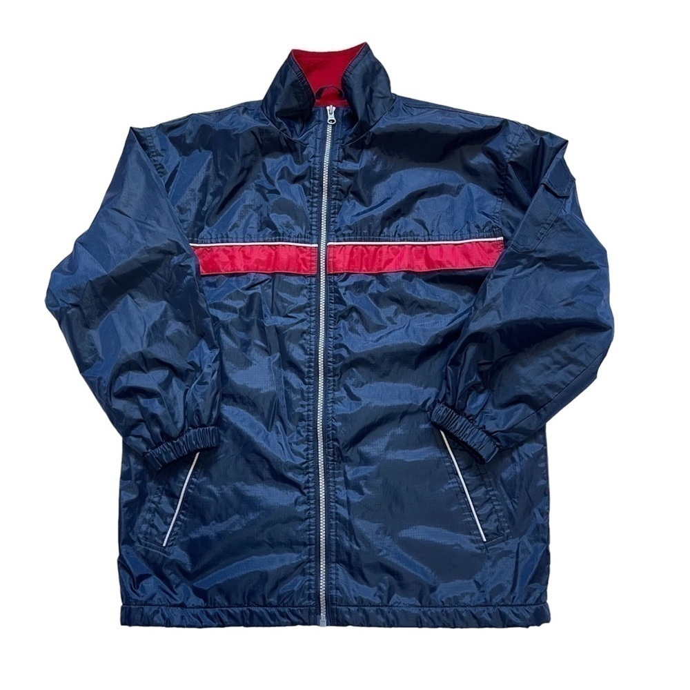 ISPO Navy Retro Windbreaker Oversized Jacket US 12